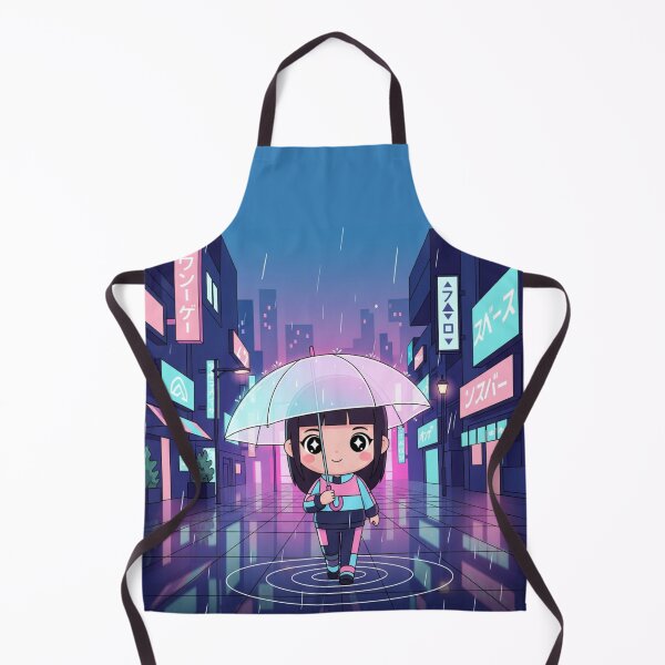 Item preview, Cute girl with umbrella designed and sold by Mandarinaut.