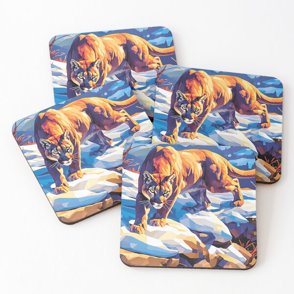 Item preview, Mountain Lion in Snow designed and sold by Boddicca.