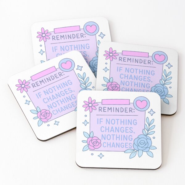 Item preview, Pastel Reminder Quote • If Nothing Changes Nothing Changes • Soft Self-Growth Aesthetic designed and sold by SirensSageStone.