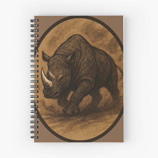 Item preview, Charging Rhino Force – Sepia Earth Power designed and sold by SavannaStrikes.