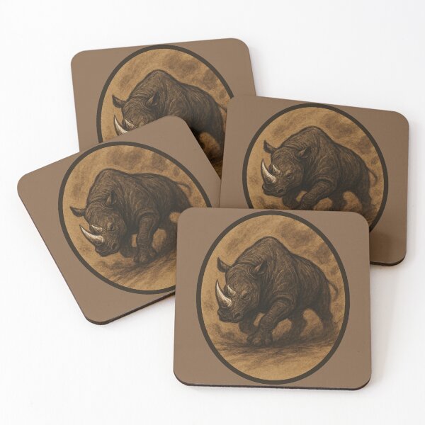 Item preview, Charging Rhino Force – Sepia Earth Power designed and sold by SavannaStrikes.