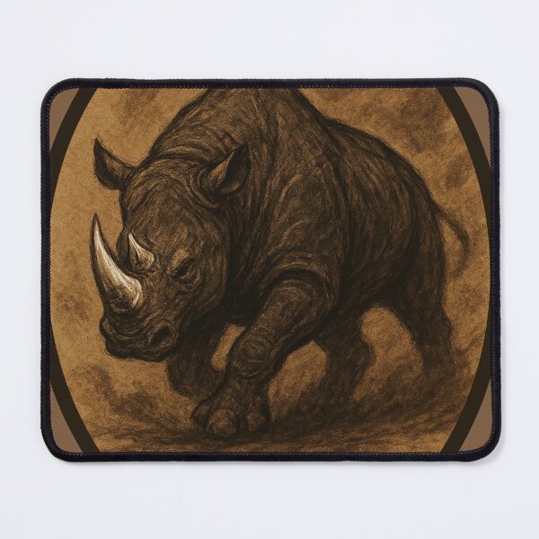 Item preview, Charging Rhino Force – Sepia Earth Power designed and sold by SavannaStrikes.