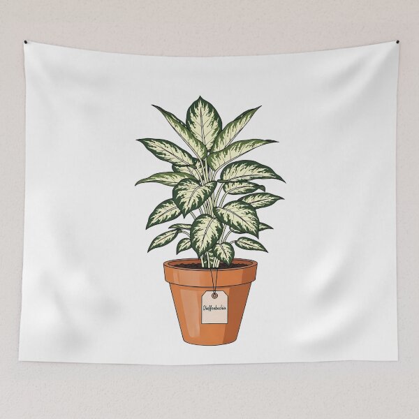 Item preview, Dieffenbachia Potted Houseplant Botanical Indoor Plant designed and sold by k3rstman1.