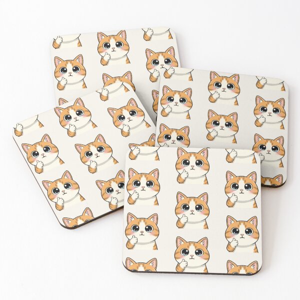 Item preview, Cute Cat Meme – Crying Thumbs Up Kitty – Funny Kawaii Cartoon (small-ver) designed and sold by lemonfishing.