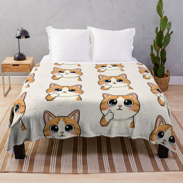 Item preview, Cute Cat Meme – Crying Thumbs Up Kitty – Funny Kawaii Cartoon (small-ver) designed and sold by lemonfishing.