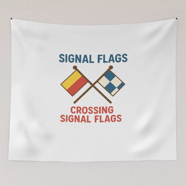 Item preview, Crossing Maritime Signal Flags | Nautical Communication designed and sold by Fleetwood1994.