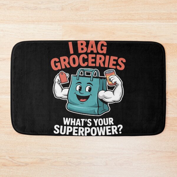 Item preview, I Bag Groceries Whats Your Superpower Funny Grocery designed and sold by Sandrhaus.