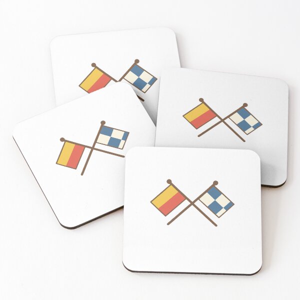 Item preview, Crossed Maritime Signal Flags | Nautical Boating and Sailing Communication designed and sold by Fleetwood1994.
