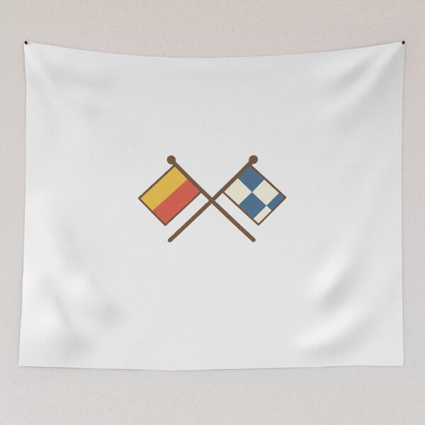Item preview, Crossed Maritime Signal Flags | Nautical Boating and Sailing Communication designed and sold by Fleetwood1994.