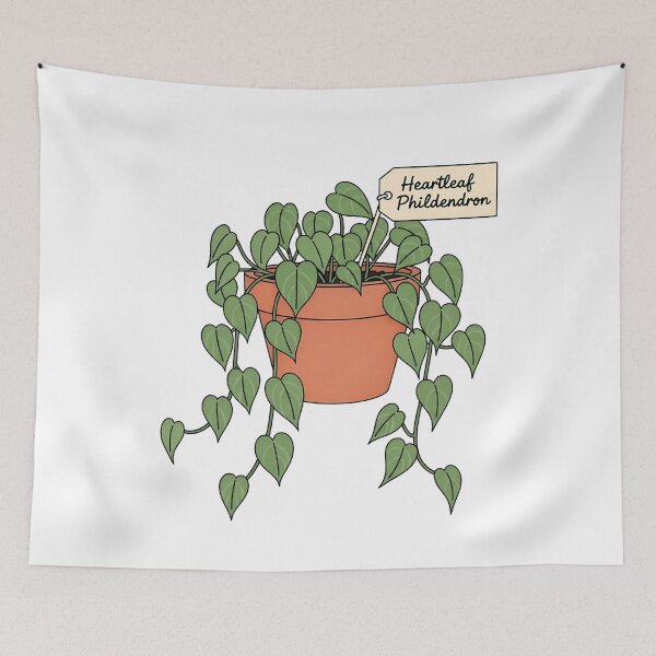 Item preview, Cute Heartleaf Philodendron Potted Houseplant Botanical Art designed and sold by k3rstman1.