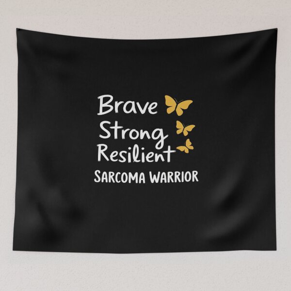 Item preview, Sarcoma Warrior Yellow Ribbon Sarcoma Cancer Survivor designed and sold by VasilisLamArt.