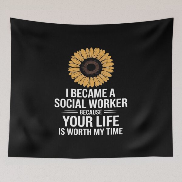 Item preview, I Became a Social Worker - Sunflower Empathy designed and sold by ryukaizox1.