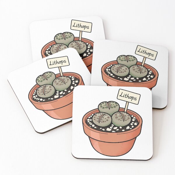 Item preview, Cute Lithops Living Stone Succulent Pot designed and sold by k3rstman1.