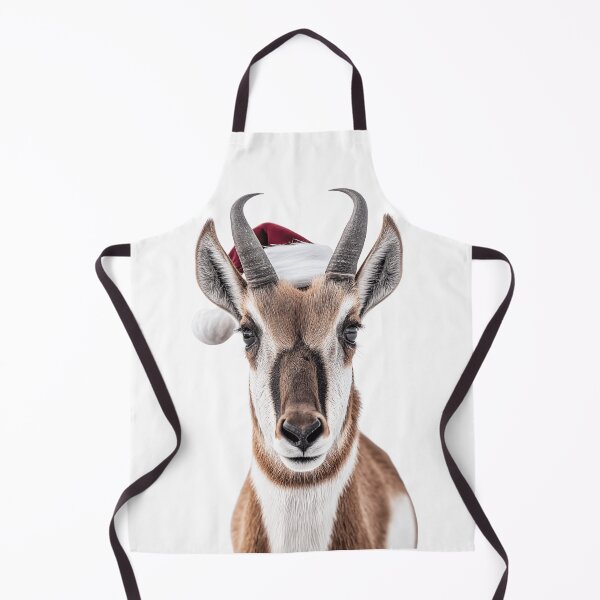 Item preview, Festive Pronghorn Antelope Wearing Santa Hat designed and sold by LazyOwlStore.