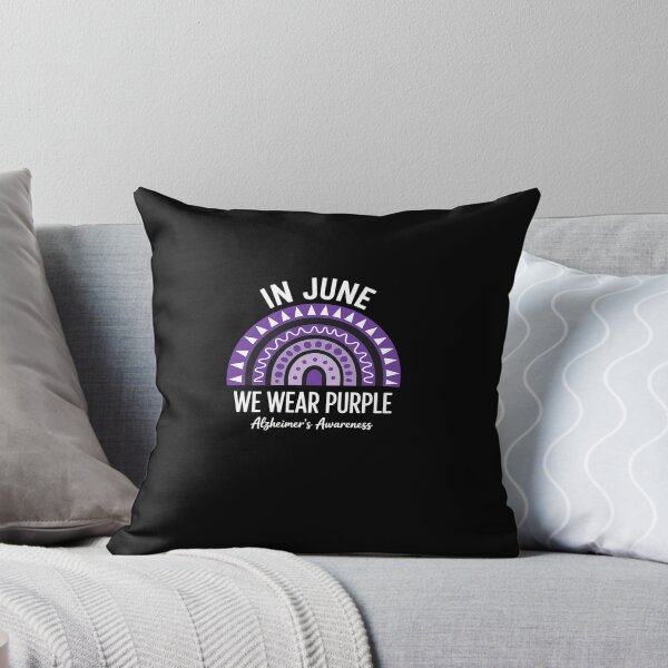 Item preview, Rainbow In June We Wear Purple Alzheimer’s Awareness designed and sold by AmparoBoyle.