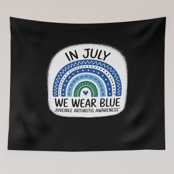 Item preview, Rainbow In July We Wear Blue Juvenile Arthritis Awareness designed and sold by marcusry.