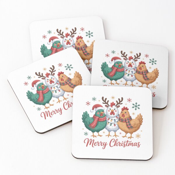Item preview, Merry Chickmas Chicken Christmas designed and sold by PunkNation-Arts.