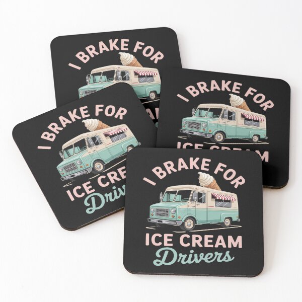 Item preview, I Brake For Ice Cream Cartoon Truck Driver designed and sold by Rotasiin.