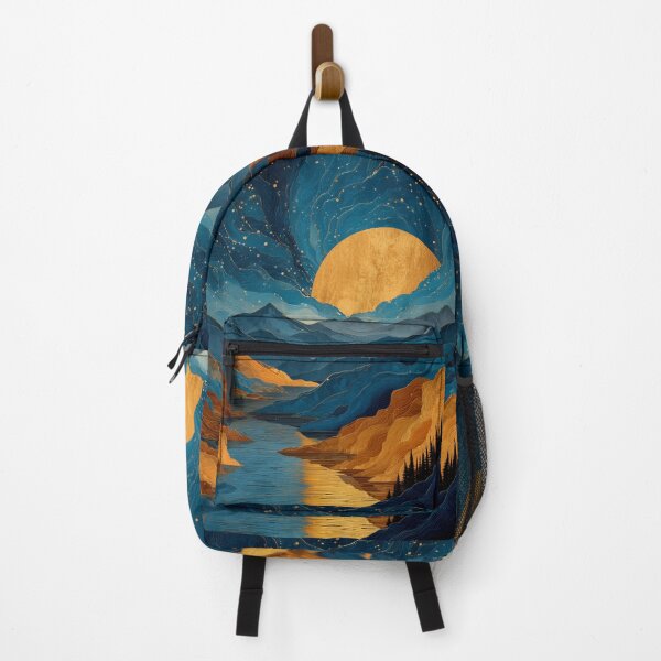 Item preview, Golden Glow Mountains designed and sold by ArgentoArt.