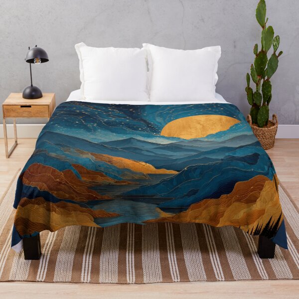 Item preview, Golden Glow Mountains designed and sold by ArgentoArt.