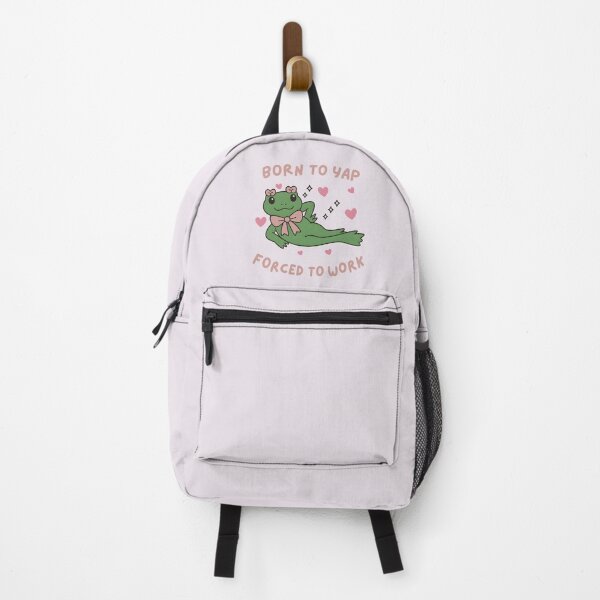 Item preview, Born to Yap Forced to Work Funny Chatty Frog Meme For Coworker designed and sold by Aesthetic-Avenue.