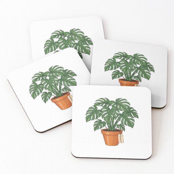 Item preview, Potted Monstera Deliciosa Houseplant Botanical Illustration designed and sold by k3rstman1.