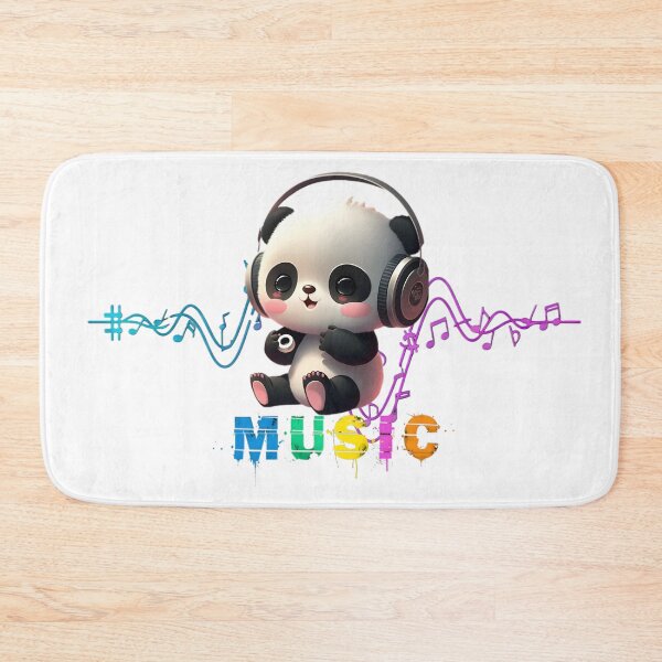 Item preview, Cute Music Panda | Headphones Kawaii DJ Illustration designed and sold by Pandastore14.