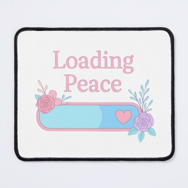 Item preview, Loading Peace Pastel Floral Bar • Soft Calm Aesthetic for Self-Care & Mindful Living designed and sold by SirensSageStone.