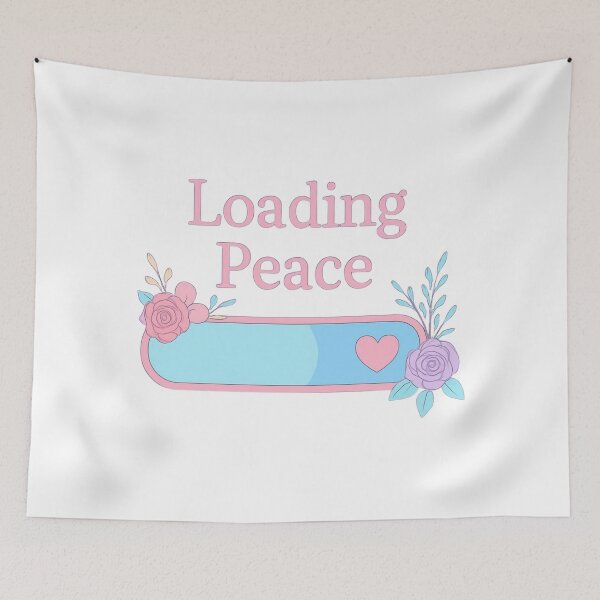 Item preview, Loading Peace Pastel Floral Bar • Soft Calm Aesthetic for Self-Care & Mindful Living designed and sold by SirensSageStone.