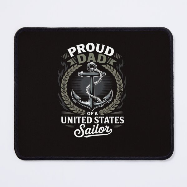 Item preview, Fathers Day Proud Dad of A United States Anchor Sailor designed and sold by ControlCenter.
