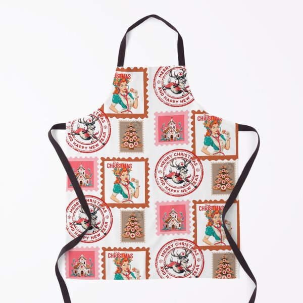 Item preview, Retro Medical Christmas Stamp Set Art designed and sold by Anastasiia Yurevych.