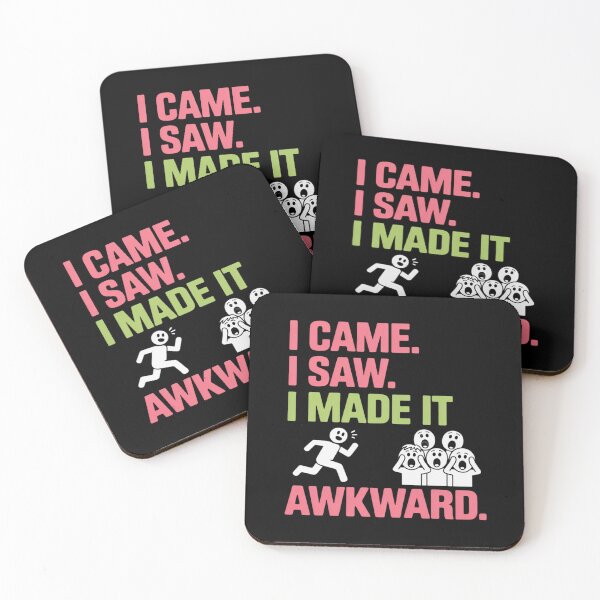 Item preview, I Came I Saw I Made It Awkward Dark Comedy designed and sold by velltoons.