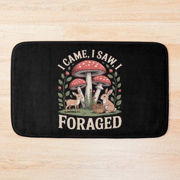 Item preview, I Came I Saw I Foraged Cottagecore Mushroom Forest designed and sold by velltoons.