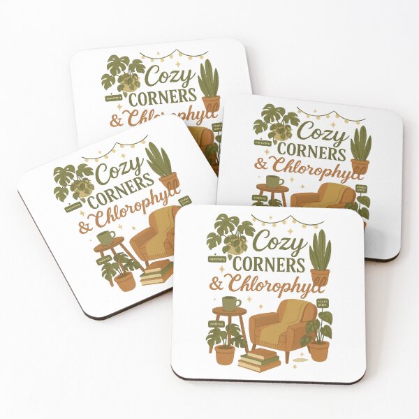 Item preview, Cozy Corners & Chlorophyll – Houseplant Reading Nook Illustration for Plant Lovers designed and sold by inkoutninja.