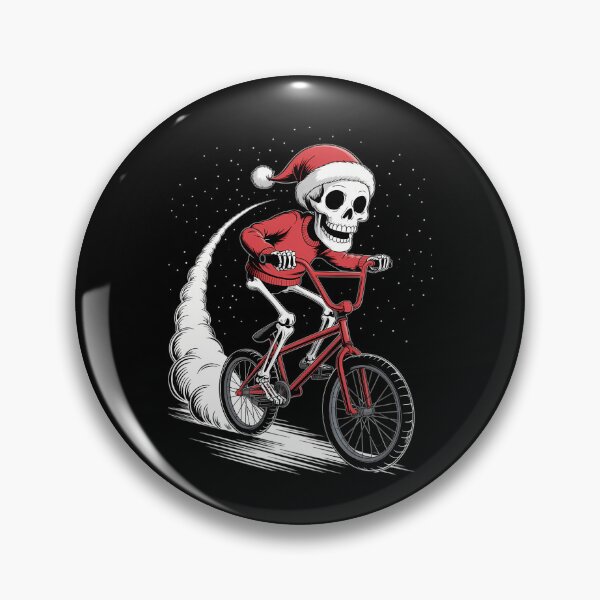 Artikelvorschau, Weihnachtsmann-Skelett-BMX-Fahrer Halloween Weihnachten entworfen und verkauft von PunkNation-Arts.