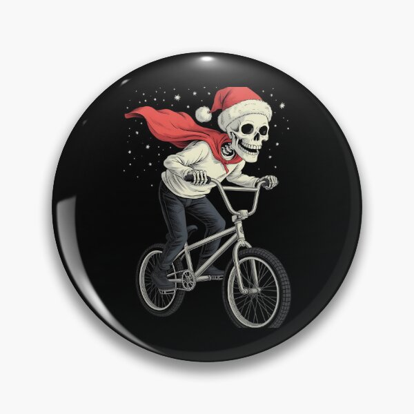 Artikelvorschau, Weihnachtsmann-Skelett-BMX Weihnachten entworfen und verkauft von PunkNation-Arts.