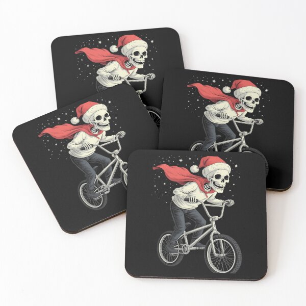 Item preview, Santa Skeleton BMX Christmas Xmas  designed and sold by PunkNation-Arts.