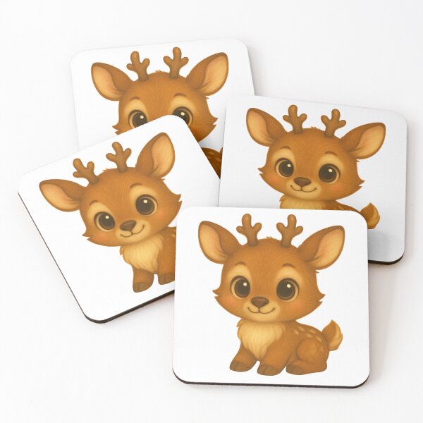 Item preview, “Cute Baby Reindeer – Cozy Winter Woodland Art” designed and sold by GeoWild Designs.