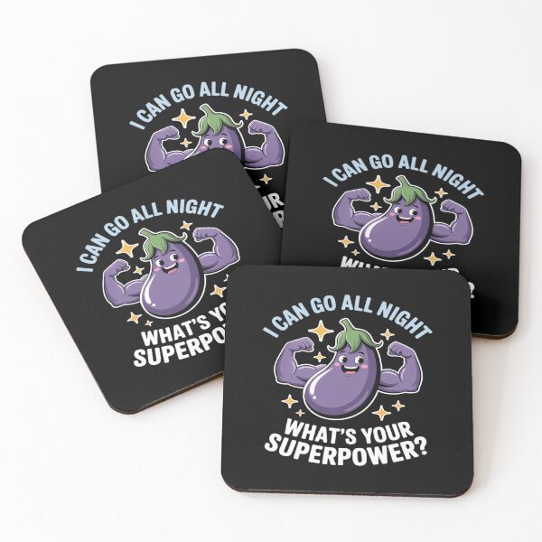 Item preview, I Can Go All Night What's Your Superpower Aubergine designed and sold by FndPardaL.