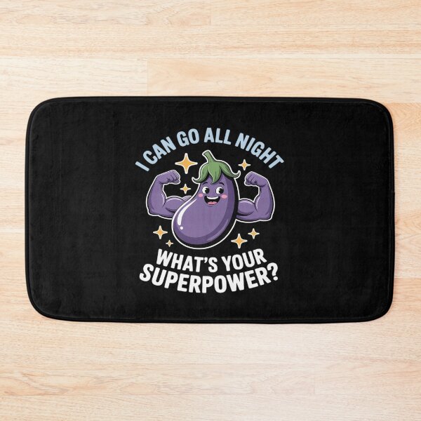 Item preview, I Can Go All Night What's Your Superpower Aubergine designed and sold by FndPardaL.