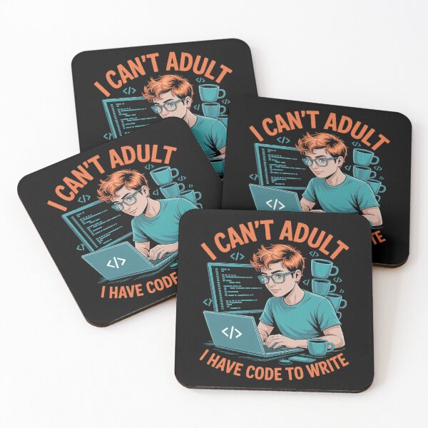 Item preview, I Cant Adult I Have Code to Write Funny STEM designed and sold by FndPardaL.