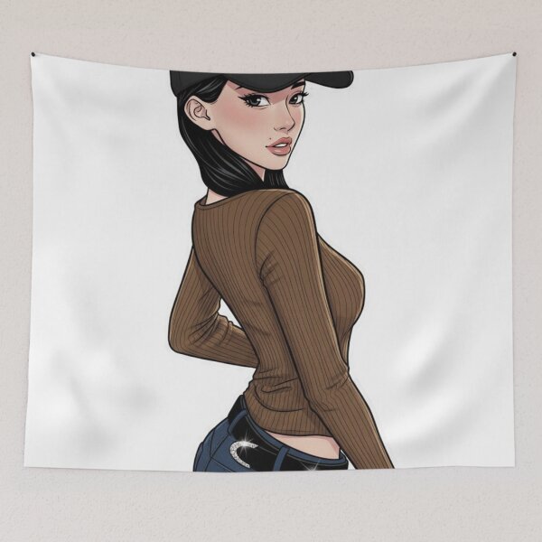 Item preview, Stylish Woman in Casual Attire designed and sold by kiwiartyfarty.
