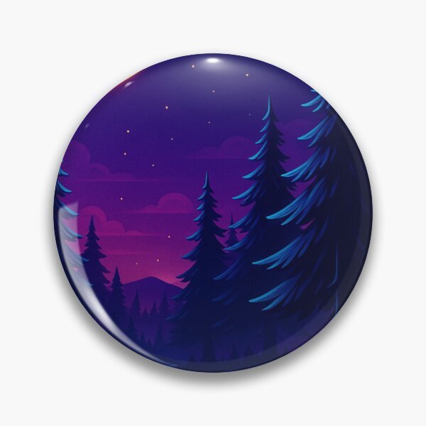 Artikelvorschau, Neonwald-Mondlicht-Vaporwave-Szene entworfen und verkauft von GolabMagic.