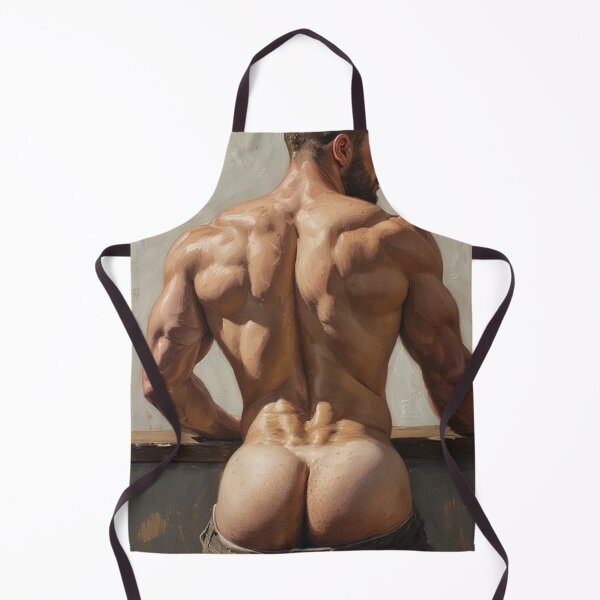 Item preview, Muscular Bubble Butt – Gay Pride Art designed and sold by eroticmaleart-.