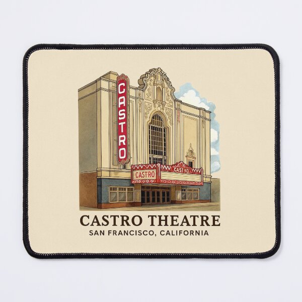 Item preview, Castro Theatre - San Francisco, California designed and sold by Myra365Art.