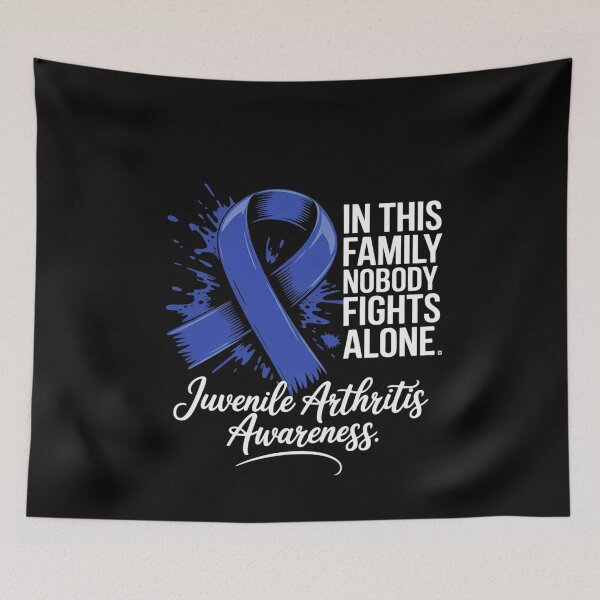Item preview, Family Support Blue Ribbon Juvenile Arthritis Awareness designed and sold by MinaReinger.