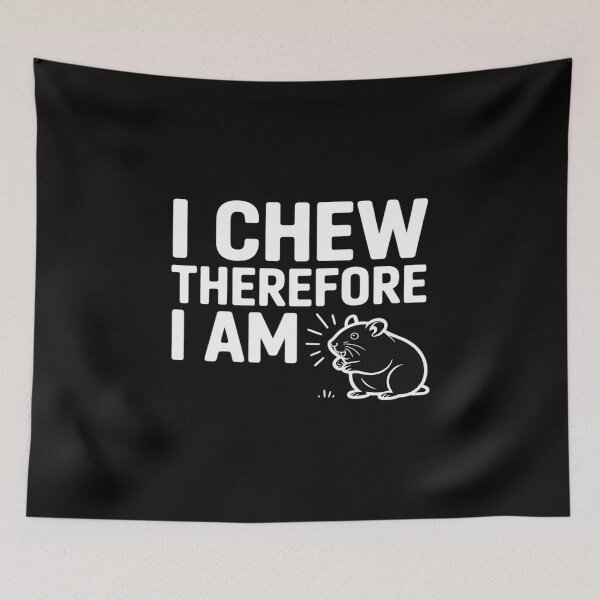 Item preview, I Chew Therefore I Am Funny Gerbil Breeding Gerbil Parents designed and sold by TechnicalSara.