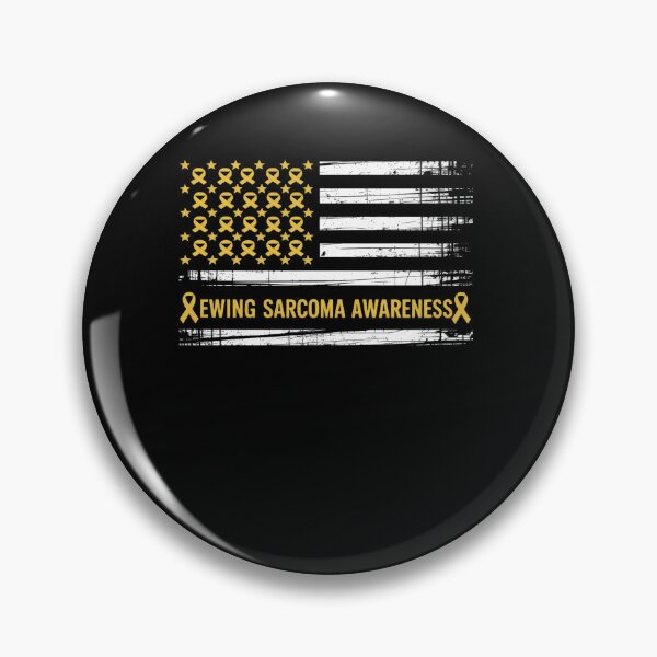 Item preview, Ewing Sarcoma Awareness USA Flag American Yellow Support designed and sold by VasilisLamArt.