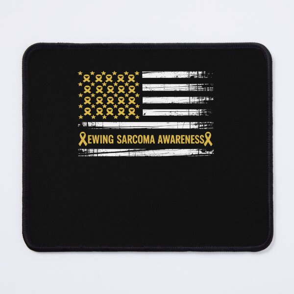 Item preview, Ewing Sarcoma Awareness USA Flag American Yellow Support designed and sold by VasilisLamArt.