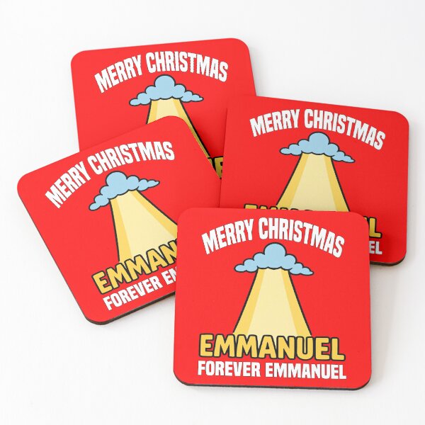 Item preview, MERRY CHRISTMAS - FOREVER EMMANUEL | Christian Faith Christmas | Holy Name Holiday Design designed and sold by KEF Custom.